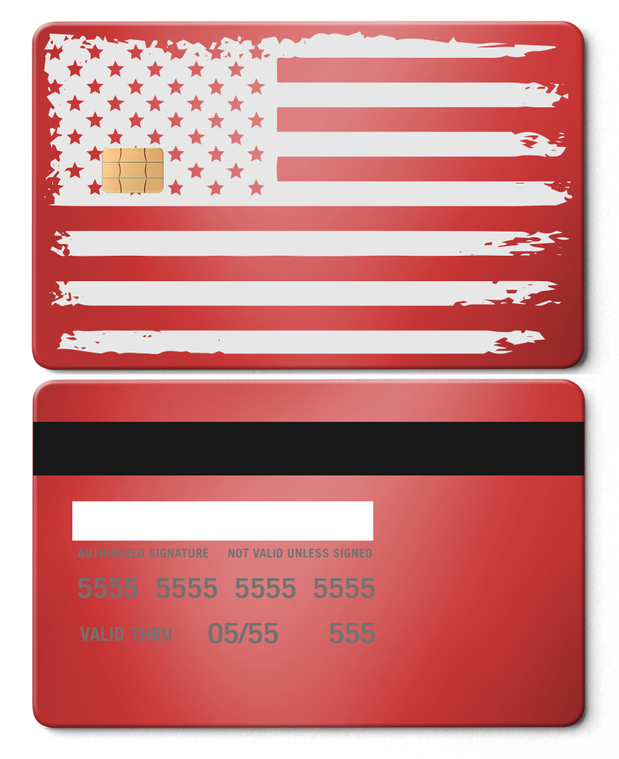 American Flag Card