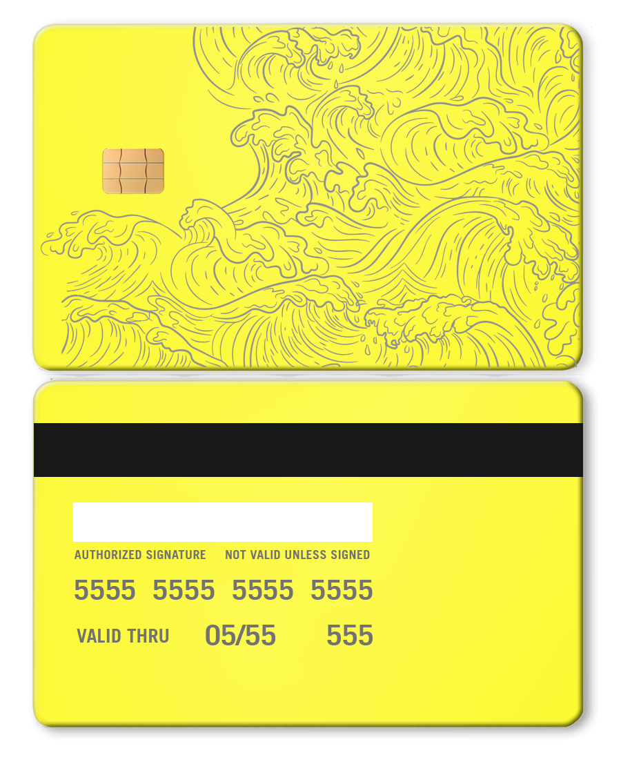 Hokusai Wave Card