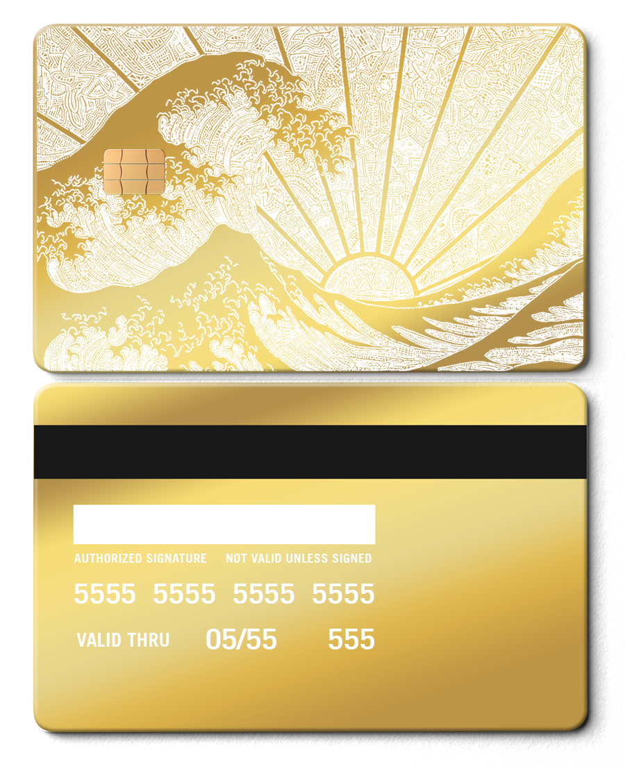 The Great Wave Card