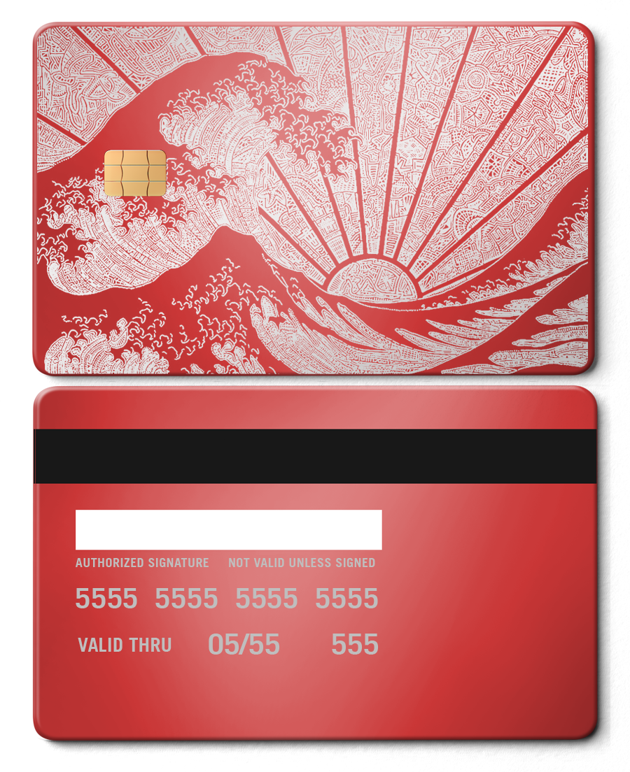 The Great Wave Card