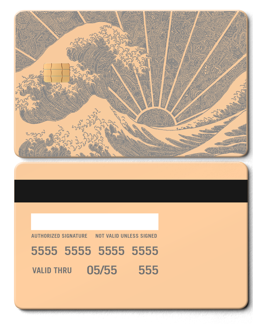 The Great Wave Card