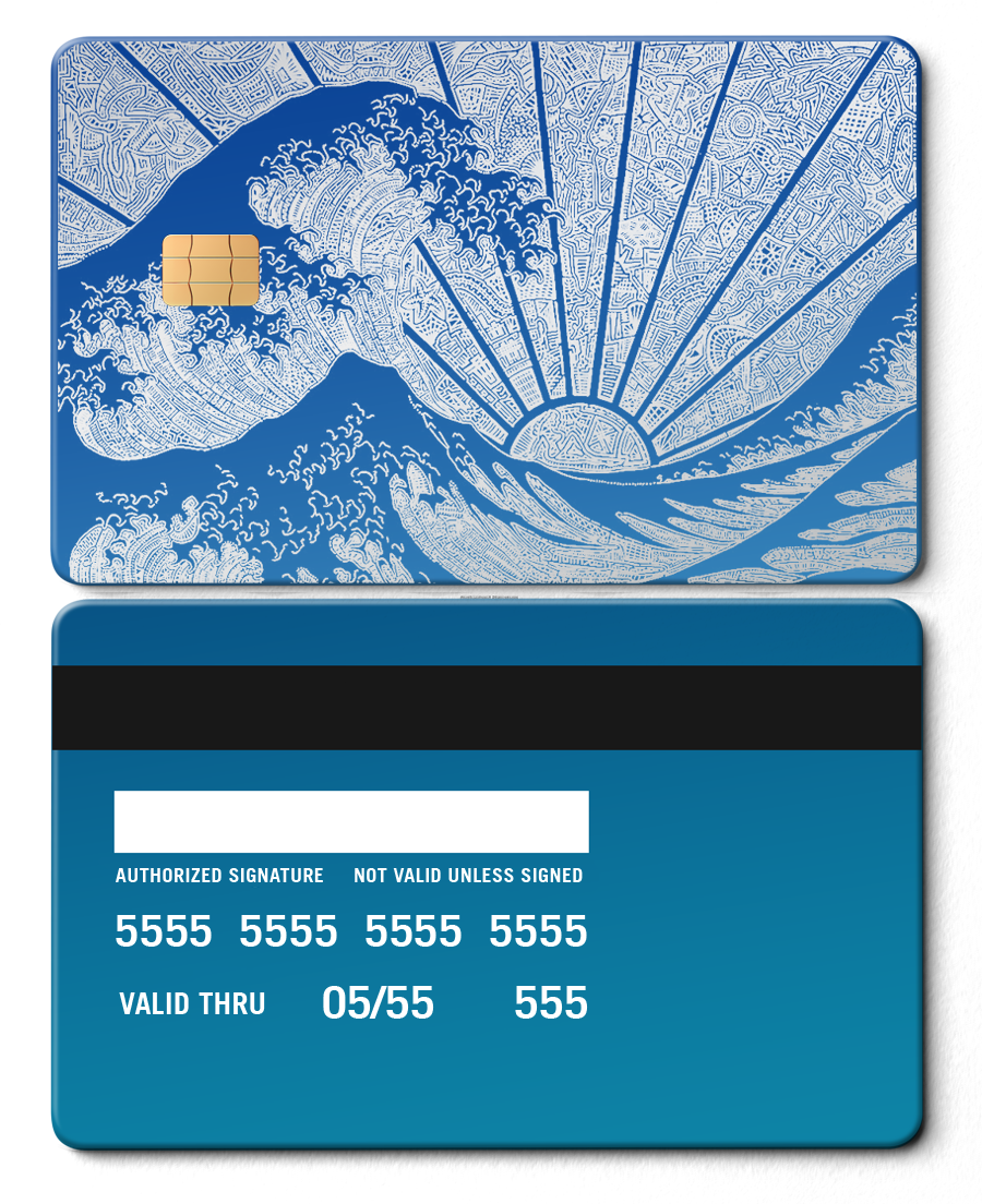 The Great Wave Card