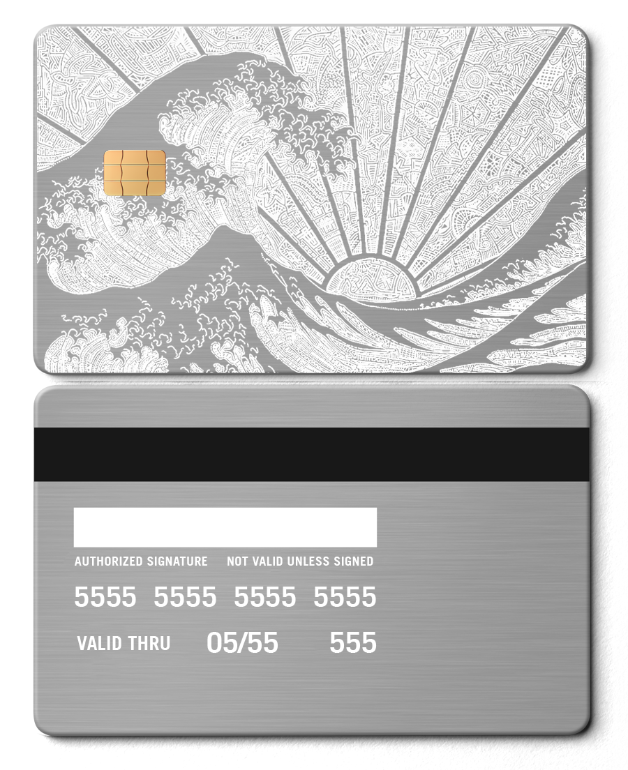 The Great Wave Card