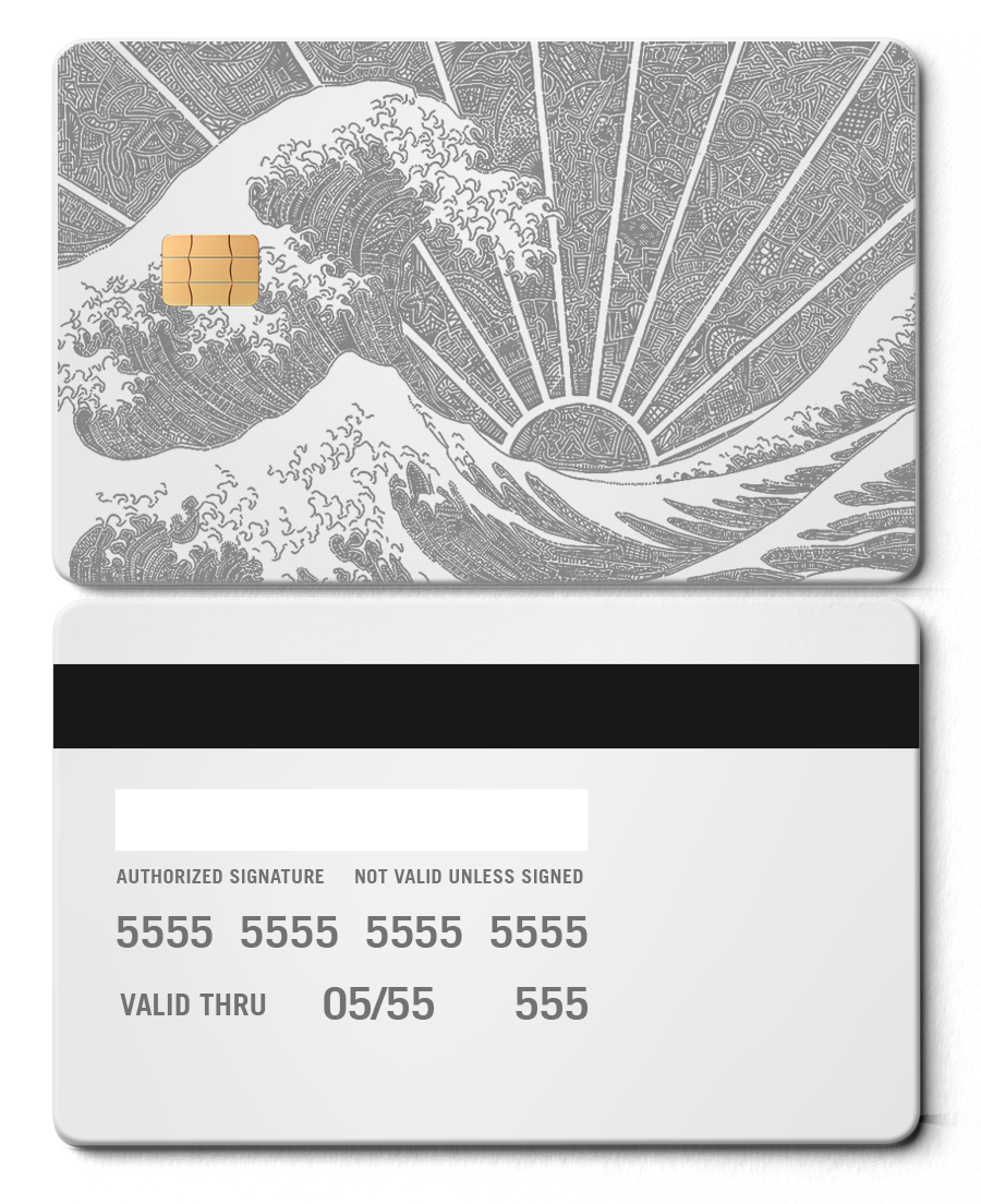 The Great Wave Card